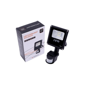 Прожектор уличный светодиодный с датчиком движения IP65 SWG FL-SMD-10-CW-S