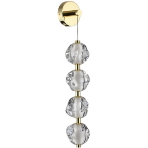 Бра Odeon Light Jemstone 5085/17WL золото/прозрачный/металл/акрил LED 17W 4000K 800Лм