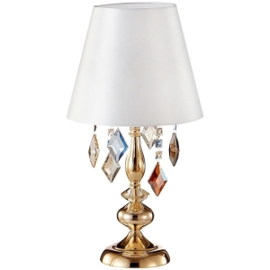 Настольная лампа Crystal Lux MERCEDES LG1 GOLD/COLOR