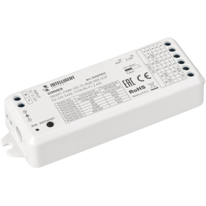 INTELLIGENT ARLIGHT Диммер SMART-PWM-105-72-RGB-MIX-SUF (12-24V, 5x3A, TUYA Wi-Fi, 2.4G) (IARL, IP20 Пластик, 5 лет)