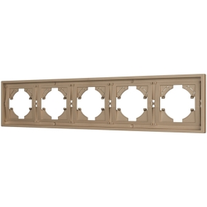 Рамка пластиковая FRM-TENDO-PL-5-GD (Arlight, Песочный) 053854