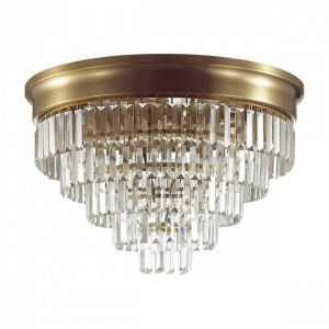 Потолочная люстра Lumion Zaha 5257/8C латунь/хрусталь металл/прозрачный Е14 8*40W 220V с подвесками