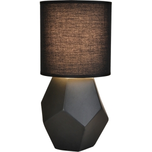 Настольная лампа Escada Diona 10205/T Black 1x40Вт E14, керамика/ткань, чёрный