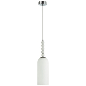 Подвесной светильник с белой арматурой Lumion Tracy 8270/1A хром/белый, металл/стекл Е14 1*40W 220V