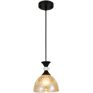 Подвесной светильник Escada 1112/1S E14*40W Black/Amber