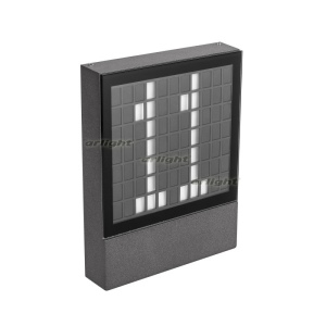 Уличный настенный светильник LGD-SIGN-WALL-S150x200-3W Warm3000 (GR, 148 deg, 230V) (IP54 Металл) 031060