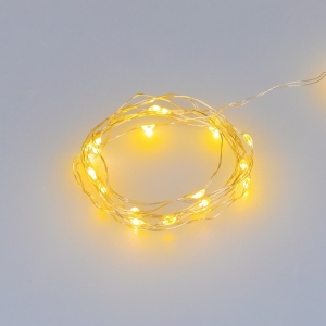 Светодиодная гирлянда ARD-DEW-HOME-2000-CLEAR-20LED-STD Yellow (3V, Battery Pack) (Ardecoled, IP20) 048703