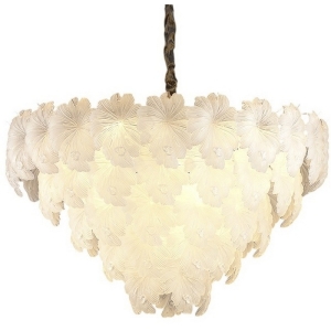 Подвесная люстра Delight Collection Crystal leaf 6302P/D800 gold/white