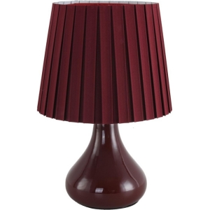 Настольная лампа Lumion Naina 8185/1T бордовый, керамика/текстиль E14 1*40W 220V