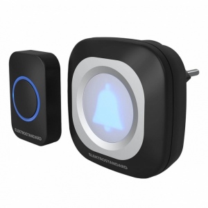 Кнопка звонка DBQ25M WL IP44 черный