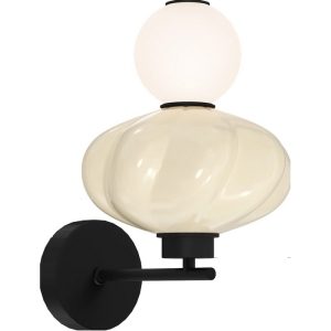 Бра ST Luce Florentini SL6134.411.01 черный/желтый, опаловый LED 1*8W 3000K