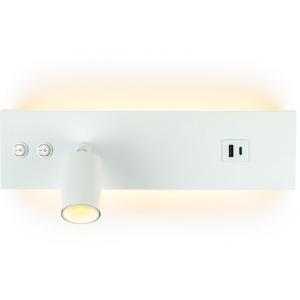 Настенный светильник LED с USB со спотом для чтения с выключателем Citilux Декарт CL704460