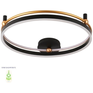 Потолочный светильник Crystal Lux FERNANDO PL72W LED BLACK/GOLD