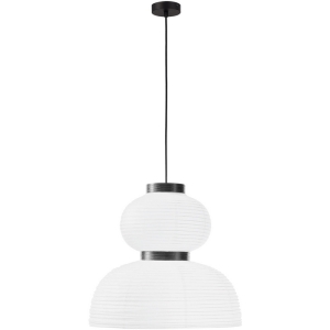 Подвесной светильник черный/белый E27 2*60W Evoluce Lykke SLE6021-523-02
