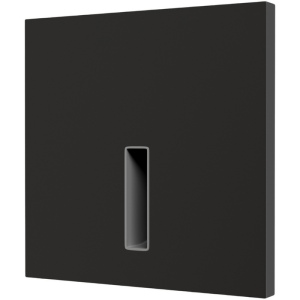 DK1030-BK Светильник встраиваемый в стену, IP 20, LED 3000K, 3 Вт, черный, алюминий