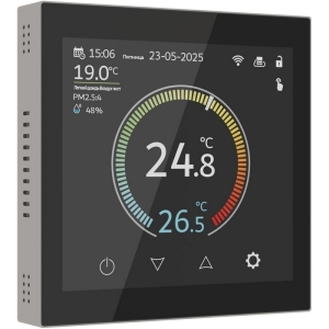 Умный сенсорный терморегулятор с LCD дисплеем (дымчатый) W1851104 Werkel (a071605)