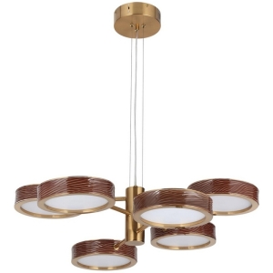 Подвесная люстра Odeon Light Riviera 5450/99LB коричневый/античная бронза/металл/керамика/хрусталь/акрил LED x 99W 2000К/3000K/4000K/переключ