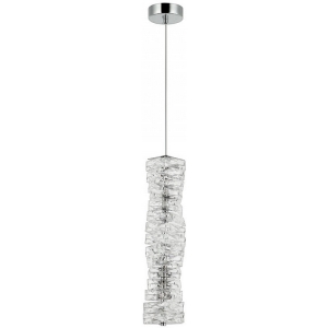 Люстра подвесная светодиодная, LED 18W, 3000К+4000К+6000К, К5 кристалл, 460 мм CR.0808-460-1-P-CH