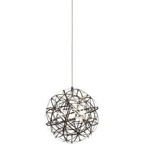 Подвесная люстра светодиодная Delight Collection 9027 9027P/D400 silver в форме шара