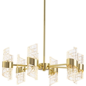 Люстра потолочная светодиодная золотая на штанге Delight Collection MD23001022 MD23001022-6A gold
