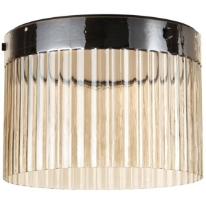 Потолочный светильник Odeon Light Pillari 5047/24LC черный/светл.янтарный/металл/стекло LED 24W 4000К 2715Лм