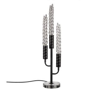 Настольная лампа Odeon Light Kolos 5459/9TL черный глянцевый/прозрачн./металл/стекло/хрустальное стекло LED 9W 3000K