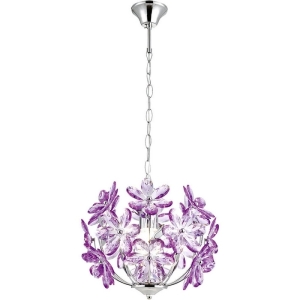 Люстра в форме цветка Globo Purple 5143