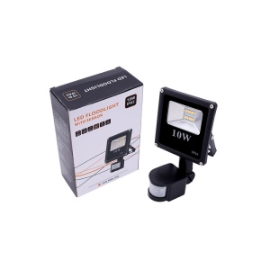 Прожектор уличный светодиодный с датчиком движения IP65 SWG FL-SMD-10-WW-S