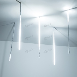 Светодиодная гирлянда ARD-ICEFALL-CLASSIC-D12-500-5PCS-CLEAR-72LED-LIVE WHITE (230V, 6W) (Ardecoled, IP65) 026049
