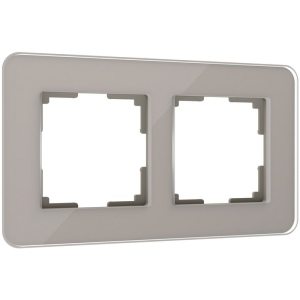 Рамка из стекла на поста дымчатый (a057875) Werkel Elite W0022417