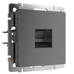 Розетка Ethernet RJ-45 (графит рифленый) (a050748) Werkel Встраиваемые механизмы графит рифленый W1181004