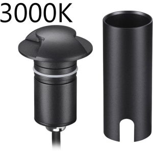 Встраиваемый грунтовый светильник Odeon Light Wald 6662/2GL3 черный/металл IP67 LED 3W 3000K 12V/24V