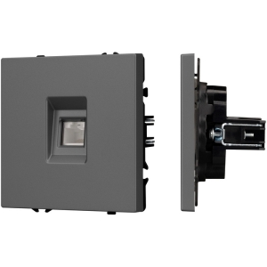 Механизм компьютерной розетки SCT-NOBE-MPC1-SFPL-GR (RJ-45, CAT6) (Arlight) 054307