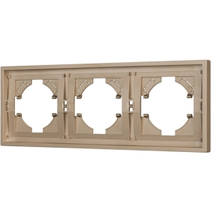 Рамка пластиковая FRM-TENDO-PL-3-GD (Arlight, Песочный) 053846