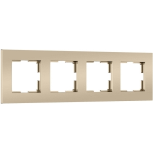 Рамка на 4 поста Slab (шампань софт) Werkel W0042911 (a071627)