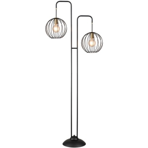 Торшер E27*60W Black/Brass Escada Quebec 10176/2