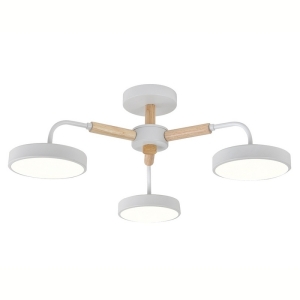 Потолочная люстра на штанге Kaori Escada 10270/ LED 60W White/Wood