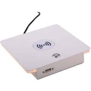 Настольная лампа светодиодная с беспроводной зарядкой и USB-портом Lightstar Muro 808536