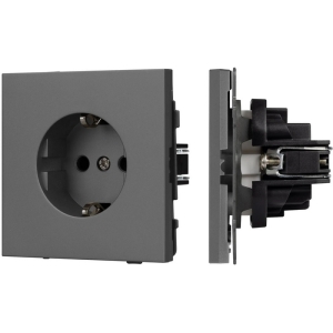 Механизм электрической розетки SCT-TENDO-MEU1-SFPL-GR (230V, 16A) (Arlight, Матовый графитовый) 054640