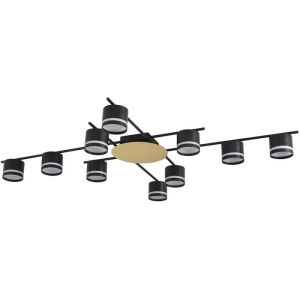 Потолочная люстра Lumion Benua 8304/10C золотой/черный, металл/акрил GX53 LED 10*7W 220V