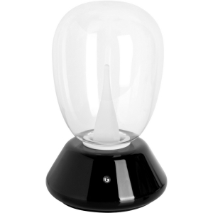 Настольная лампа диммируемая 10W 3000K прозрачный/черный Lightstar Uovo III 807907