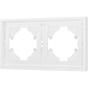 Рамка пластиковая FRM-TENDO-PL-2-WH (Arlight, Белый) 053839
