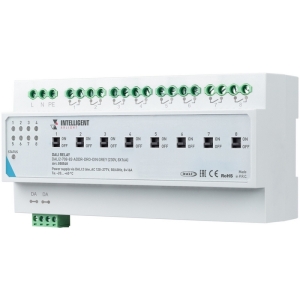 INTELLIGENT ARLIGHT Релейный модуль DALI2-708-82-ADDR-DRO-DIN Grey (230V, 8x16A) (IARL, IP20 Пластик, 3 года) 050548