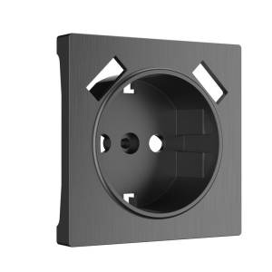 Накладка для розетки USB (графит рифленый) W1179504 (a050746)