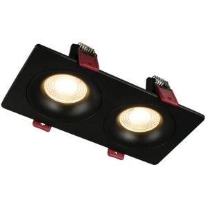 Встраиваемый светильник GU10 2*50W, черный IL.0029.0002-2-BK