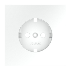 Накладка для розетки с заземлением Voltum S70 VLS000608 (белый матовый)