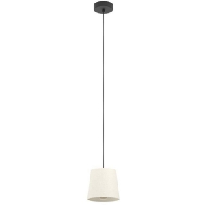 Подвесной светильник Eglo Febres 901262 1х60W (E27) сталь, черный, текстиль, белый
