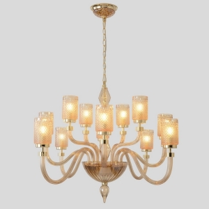 CRYSTAL LUX Люстра SILVESTRO SP12 AMBER