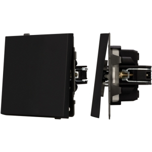 Механизм выключателя одноклавишный проходной SWT-TENDO-MKP1-SFPL-BK (230V, 10A) (Arlight, Матовый черный)