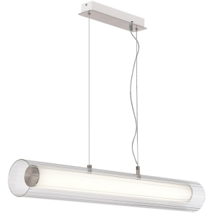 Подвесной светильник светодиодный Никель/Белый Прозрачный LED 1*33W 3000K/4000K ST Luce Enfys SL2010.103.01